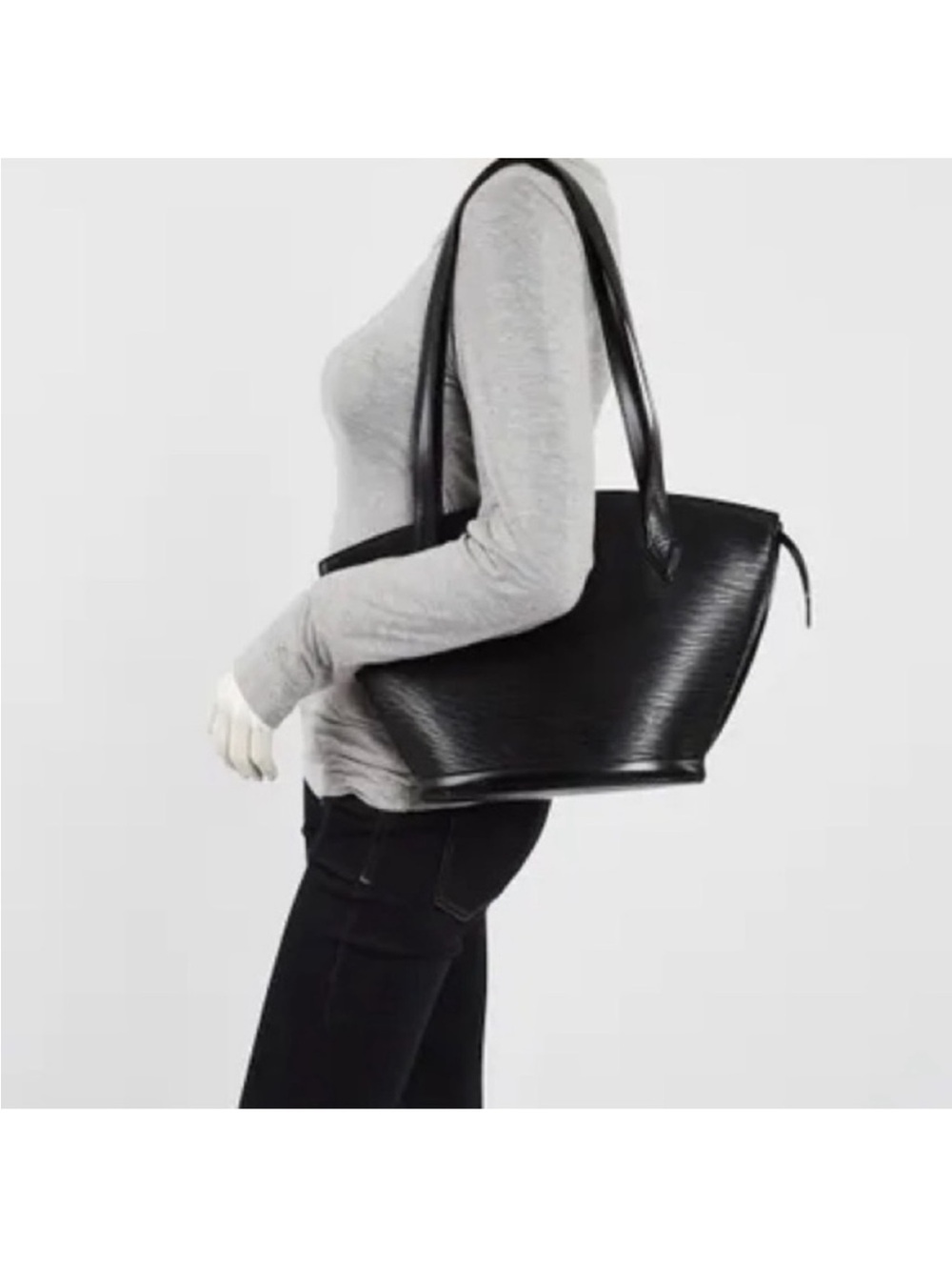Louis Vuitton Black Epi Leather Shoulder Bag